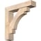 Ekena Millwork Merced Block Smooth Bracket w/ Offset Brace, Douglas Fir, 5 1/2"W x 24"D x 24"H BKT0604X24X24MRC05SDF - alternate 1